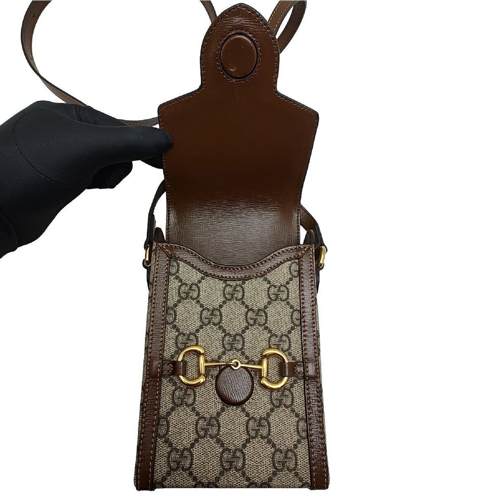 Gucci GG Supreme Horsebit Shoulder Bag Crossbody - Picture 10 of 10